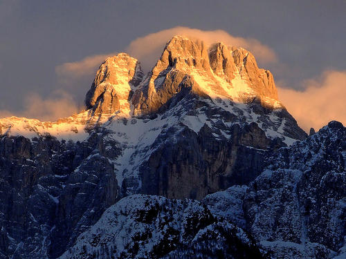 Montaz summit from Dogna/Dunja